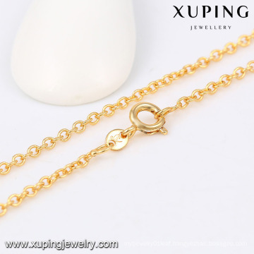 42969 Xuping Wholesale 18k gold long Chain Necklace